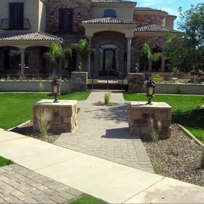 Synthetic Lawn Collinwood, Tennessee Paver Patio, Front Yard Design