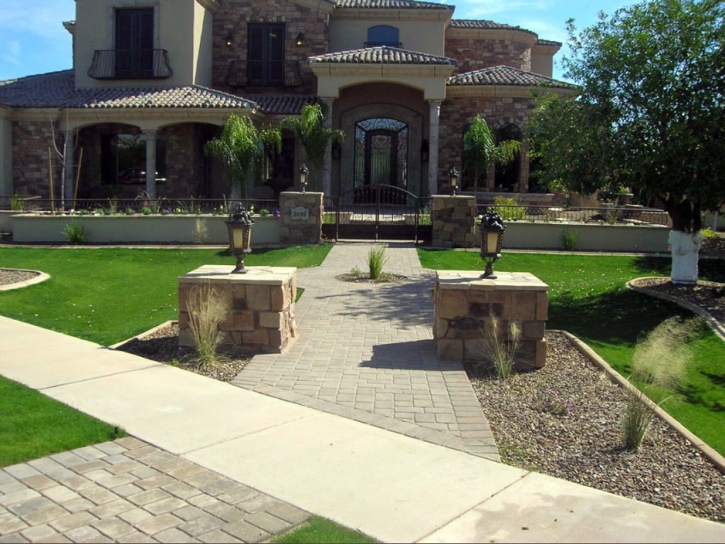 Synthetic Lawn Collinwood, Tennessee Paver Patio, Front Yard Design